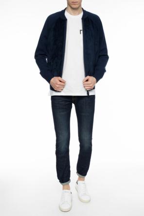 Calfskin suede and cashmere zip-up cardigan, zdjęcie 2 Calfskin suede and cashmere zip-up cardigan od Berluti